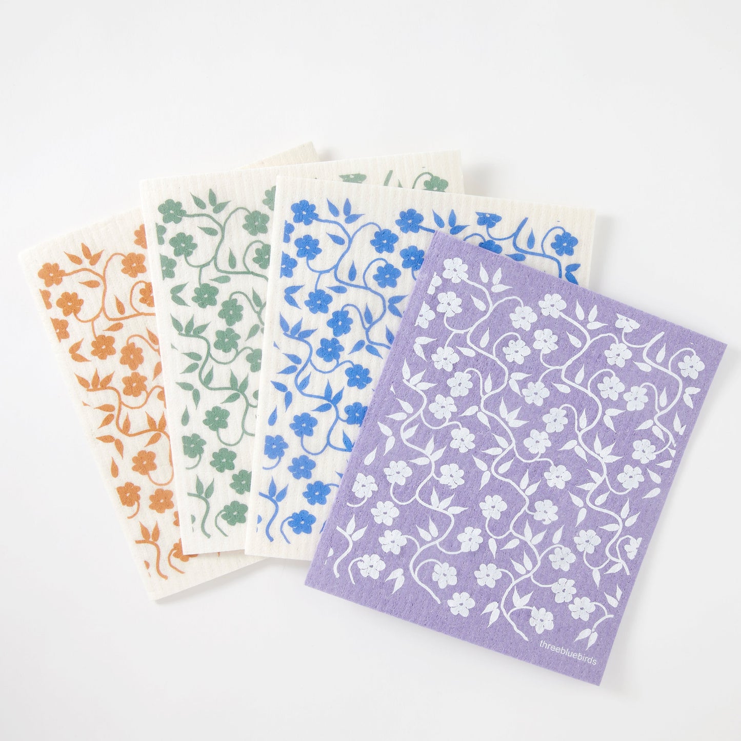 Fine Vines Bundle (4 Swedish Dishcloths)