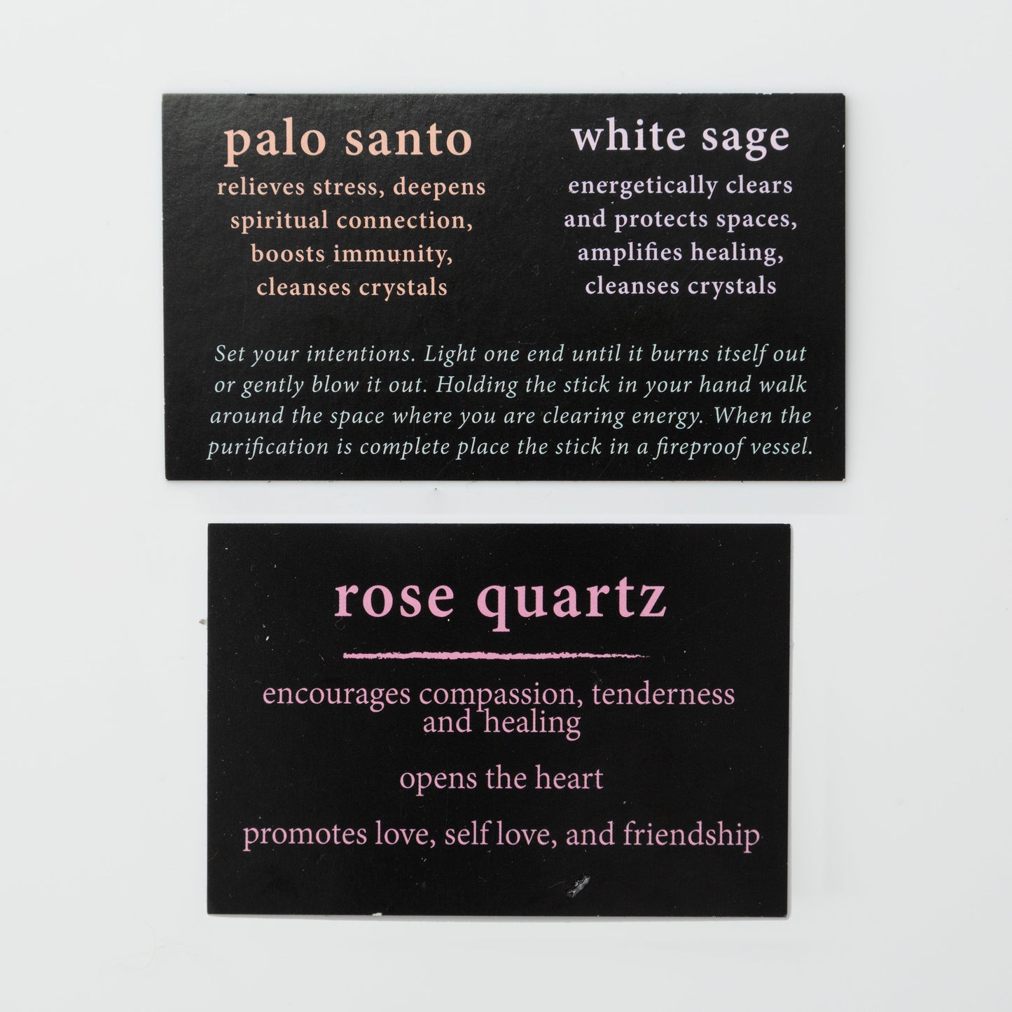 rose quartz cleansing trio