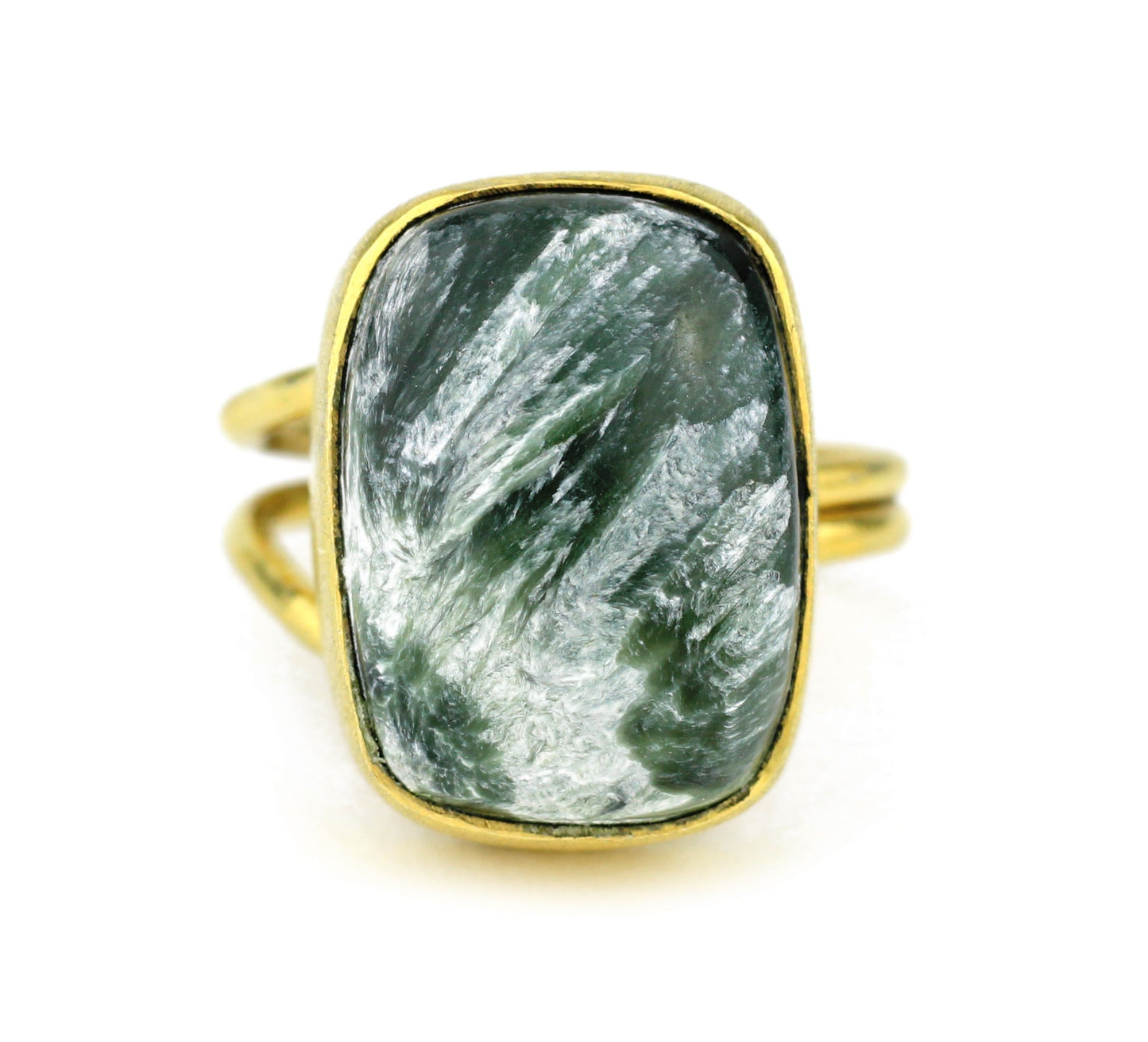 Seraphinite 10kt Gold Ring