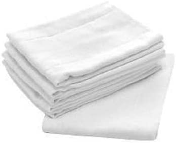 High Absorbancy Birdseye Reusable Flat Cloth Diapers, Soft & Safe 27 X 27 100% Cotton Burp Cloth, Also Great to Clean Mirrors (24)