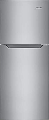 Frigidaire 11.6 Cu. Ft. Compact ADA Top Freezer Refrigerator in Brushed Steel with Electronic Control Panel, Reversible Door Swing, ENERGY STAR