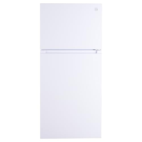 Kenmore 30 in. 18.2 cu. ft. Capacity Refrigerator/Freezer with Adjustable Glass Shelving, Humidity Control Crispers, Gallon Door Bins, ENERGY STAR Certified, White