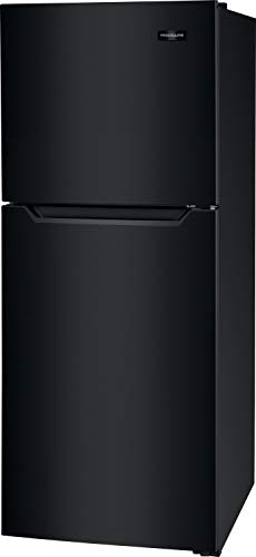 Frigidaire 10.1 Cu. Ft. Compact ADA Top Freezer Refrigerator in Black with Electronic Control Panel, Reversible Door Swing, ENERGY STAR