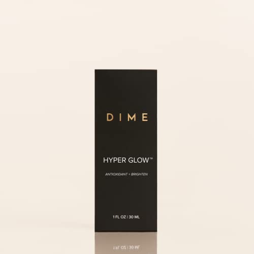 DIME Beauty Hyper Glow Serum, 15% Vitamin C Face Serum for Brightening Dull Skin, Dark Spot Corrector Serum, 1 oz / 30 ml