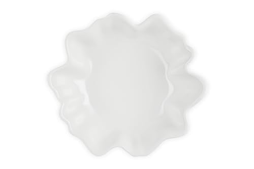 Le Creuset Stoneware Iris Collection Serving Bowl, 15", White