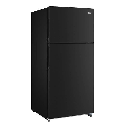 Avanti RA75V1B Apartment Refrigerator Freestanding Slim Design Full Fridge with Top Freezer for Condo, House, Small Kitchen Use, 7.4 cu.ft, Black