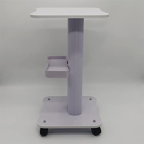 Beauty Salon Trolley Salon Use Pedestal Rolling Cart Wheel Aluminum Stand Personal Care Appliance Parts TMP1105 (Color : White)