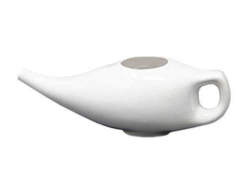 Wonder Care-Porcelain Ceramic Neti Pots Ergonomic Ceramic Neti Pot Sinus Rinse | Natural Pressure, Congestion & Infection Treatment