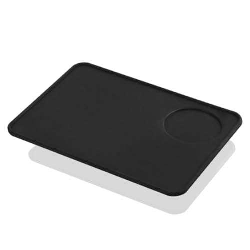 1 Pack Espresso Tamping Pads, Tamping Pads, Espresso Mats, Tamping Pads,Tools Home Kitchen Office Store, Waterproof and Heat Resistant, Espresso Machine Mat Black