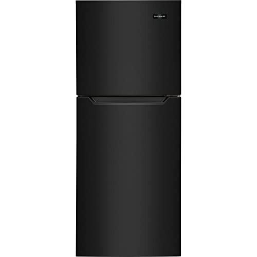 Frigidaire 10.1 Cu. Ft. Compact ADA Top Freezer Refrigerator in Black with Electronic Control Panel, Reversible Door Swing, ENERGY STAR