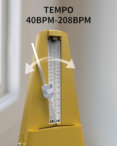 Mechanical Metronome, Classic Metronomes for Piano Guitar Violin or Other Instruments Track Beat and Tempo,AUPHY