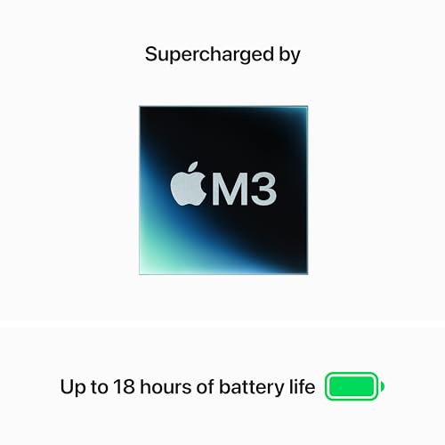 Apple 2024 MacBook Air 13-inch Laptop with M3 chip: 13.6-inch Liquid Retina Display, 8GB Unified Memory, 256GB SSD Storage, Backlit Keyboard, 1080p FaceTime HD Camera, Touch ID; Space Gray