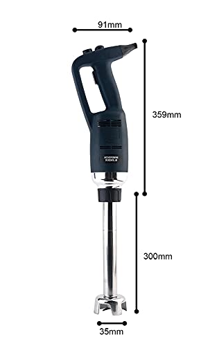 12 in Heavy Duty Immersion Blender Handheld Kitchen, Hand Blenders for Kitchen, Commercial Mixer Electric, 500W Detachable Shaft Adjustable Variable Speed, Emulsifier Blender Handheld