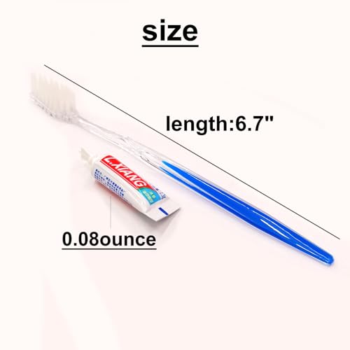 Toothbrush Toothpaste Dental Kit Travel Sets Personal Teeth Cleaning Appliance (Blue(10sets/Pack))