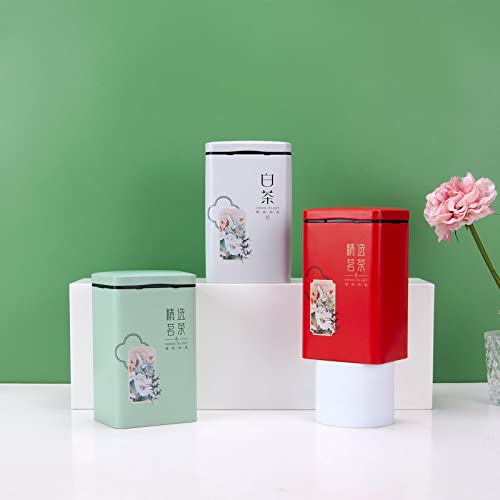 Tea Tin Canister Metal Tins Empty Tin Box Coffee Tin Metal Jar Small Kitchen Canisters For Coffee Sugar Candy Tin Cans With Lids
