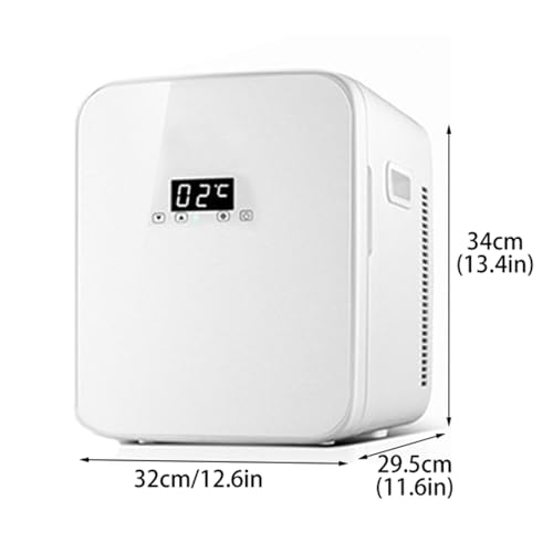 Compact Refrigerator, Mini Portable White Personal Fridge, Thermoelectric Small Fridge for Skincare, Snacks, Food, Cosmetic