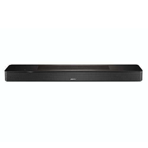 Bose Smart Soundbar 600 with Dolby Atmos, Bluetooth Wireless Sound Bar for TV with Build-In Microphone and Alexa Voice Control, Black