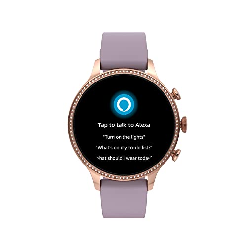 Fossil Gen 6 42mm Touchscreen Smart Watch for Women with Alexa Built-In, Fitness Tracker, Activity Tracker, Sleep Tracker, GPS, Speaker, Music Control, Smartphone Notifications