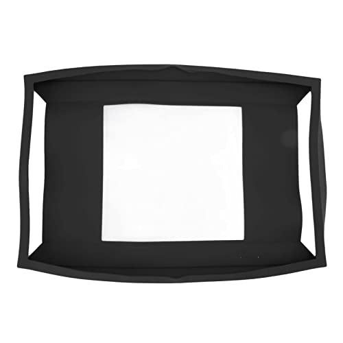 Silicone Case Cover Made for All New Alexa Echo Show 15 Smart Display, Echo Show 15 Protective Cover, Easy Installation-Jet Black(Black)