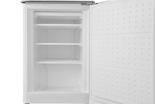 Galanz GLR74BWER12 Bottom Mount Retro Refrigerator Frost Free Dual Door Fridge Adjustable Electrical Thermostat Control, 7.4 Cu Ft, White