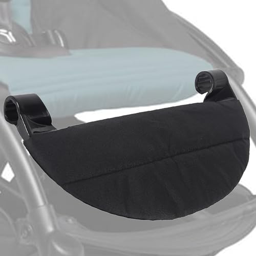 Baby Leg Rest with Padded Cover Compatible with Babyzen YOYO Stroller Footrest 12.5 Inch Long Extend Infant Pram Footboard Provide Additional Comfort in Stroller - Black