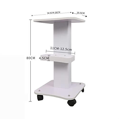 Utility Rolling Cart Beauty Salon Trolley Stand Salon Use Pedestal Rolling Cart Wheel Aluminum Stand Personal Care Appliance Parts