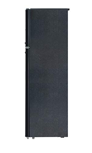 RCA RFR1055-BLACK, Retro 2 Door Apartment Size Refrigerator with Freezer, 10, Black, cu ft