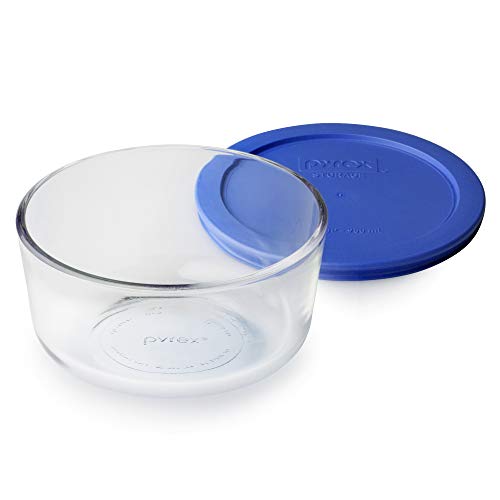 Pyrex Simply Store Glass Food Storage Container Set with Lid, Rectangular Glass Storage Containers with Lid, BPA-Free Lid, Dishwasher, Microwave and Freezer Safe, 24 Piece