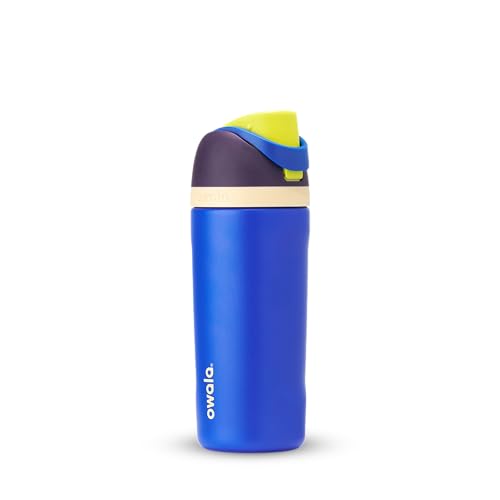 Owala Kids FreeSip 16oz Insulated Water Bottle and 12oz Insulated Tumbler Bundle with Straws, Spill Resistant Lids, BPA-Free