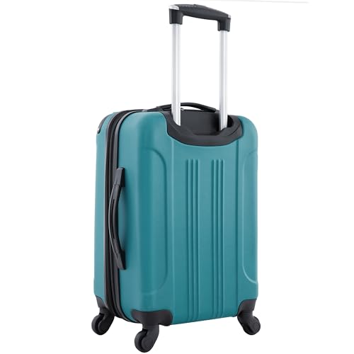 Travelers Club Chicago Hardside Expandable Spinner Luggages, Teal, 20" Carry-On