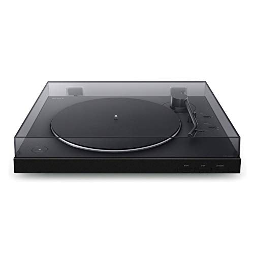 Sony PS-LX310BT Belt Drive Turntable: Fully Automatic Wireless Vinyl Record Player with Bluetooth and USB Output Black