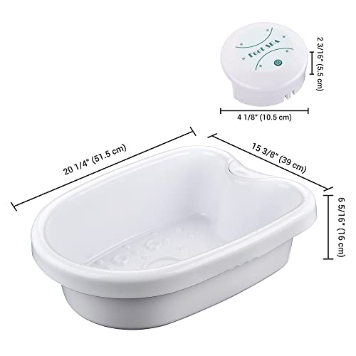 Personal Foot Cleanse Basin with Tub Array for Home Beauty Salon Spa Health Care Ionic Foot-Bath Machine