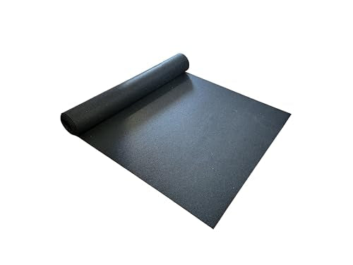 Rubber King Multi-Purpose Exercise Mat - 100% Recycled Thick Rubber Mat for Home Gym Flooring, Non-Slip, Low-Odor Durable Workout Mat for Indoor/Outdoor, Shoe-Friendly