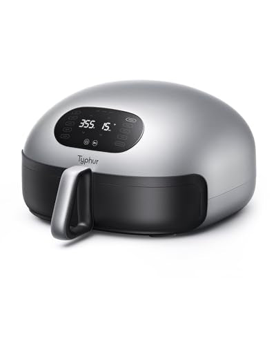 Dome Air Fryer, No.1 Cooking Speed Large Air Fryer with Superior Airflow, Self-cleaning Smart Digital Air Fryer with Dishwasher Safe Basket for Quick Easy Meals, Up to 32 Chicken Wings Capacity