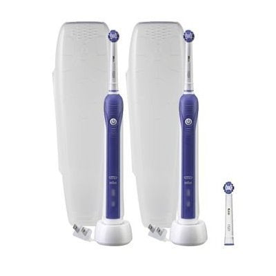 Oral-B Professional Care Advantage Rechargeable Toothbrush Kit , Includes: 2 Chargers, 2 Handles, 2 Brush Heads