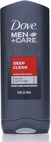 Dove Men+Care Body & Face Wash, Deep Clean 13.50 oz (4 Pack)