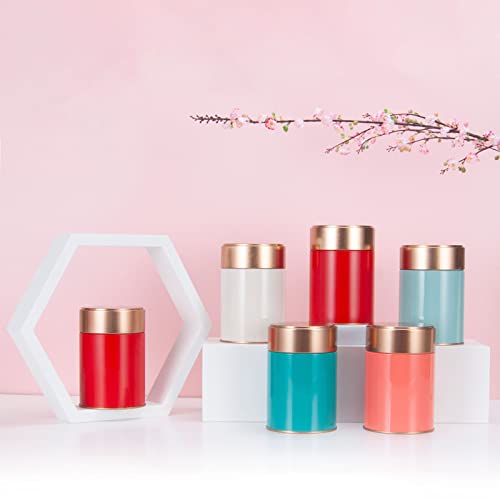 Kitchen Tea Box Jar Storage Holder Sweetmeat Candies Cans Teaware Tea Caddies Tin Containers Storage Box 4 Colors Choose Tin Cans With Lids