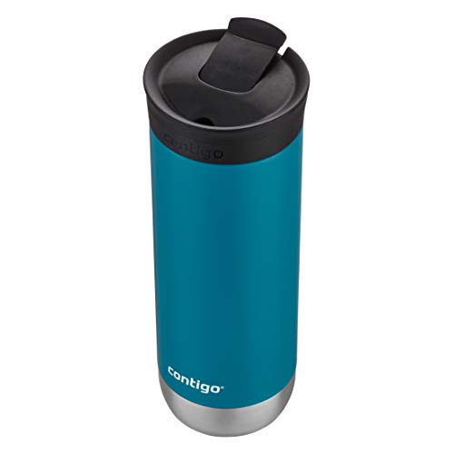 Contigo Huron Vacuum-Insulated Stainless Steel Travel Mug with Leak-Proof Lid, Keeps Drinks Hot or Cold for Hours, Fits Most Cup Holders and Brewers, 20oz Juniper