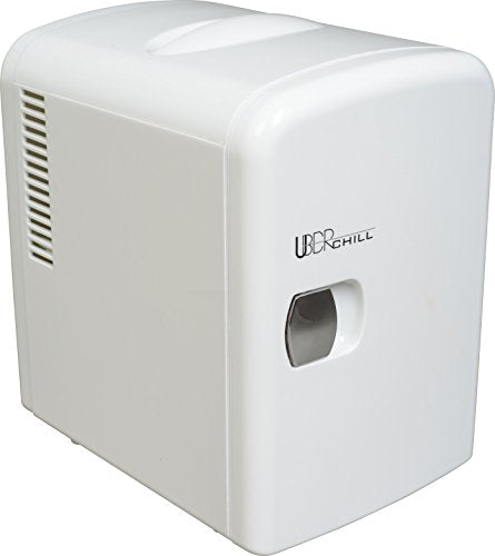 Uber Appliance UB-CH1-WHITE, Skin Care, Beauty, Makeup, Cosmetics Storage | Skincare Bedroom | Portable Mini Fridge Cooler and Warmer