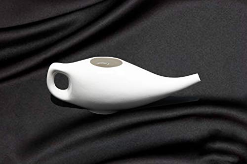 Wonder Care-Porcelain Ceramic Neti Pots Ergonomic Ceramic Neti Pot Sinus Rinse | Natural Pressure, Congestion & Infection Treatment