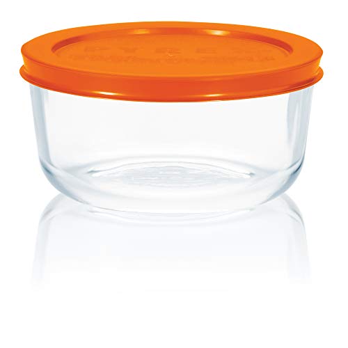 Pyrex Simply Store Glass Food Storage Container Set with Lid, Rectangular Glass Storage Containers with Lid, BPA-Free Lid, Dishwasher, Microwave and Freezer Safe, 24 Piece