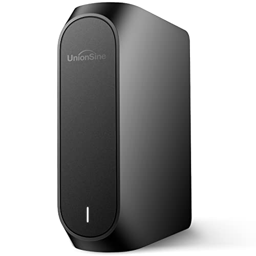 UnionSine 10TB 3.5" External Hard Drive USB3.2Gen2 Type-C HDD Storage Compatible for PC, Desktop, Laptop,TV(Black) HD3510