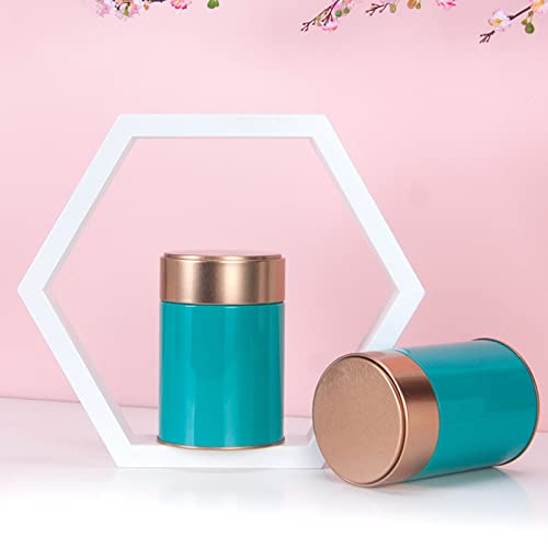 Kitchen Tea Box Jar Storage Holder Sweetmeat Candies Cans Teaware Tea Caddies Tin Containers Storage Box 4 Colors Choose Tin Cans With Lids
