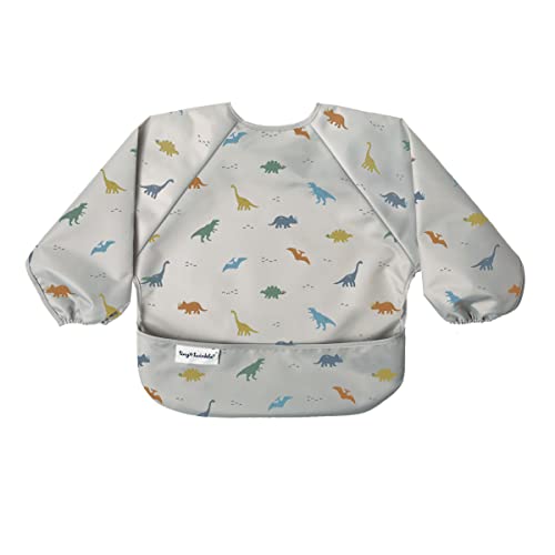 Tiny Twinkle Mess Proof Baby Bib, Full Sleeve Bib Outfit, Waterproof Bib for Toddlers, Machine Washable, Tug Proof Closure