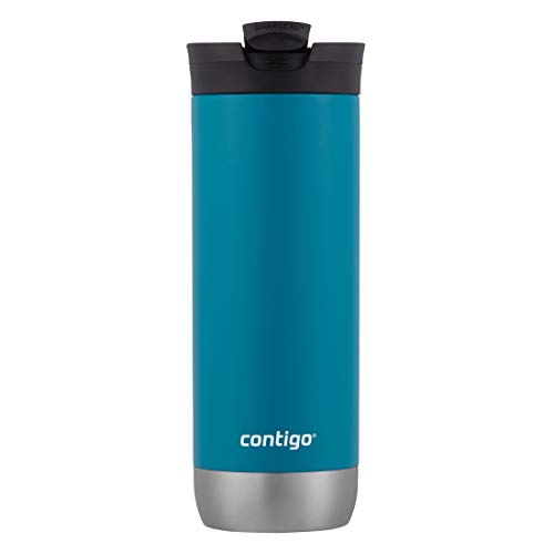 Contigo Huron Vacuum-Insulated Stainless Steel Travel Mug with Leak-Proof Lid, Keeps Drinks Hot or Cold for Hours, Fits Most Cup Holders and Brewers, 20oz Juniper