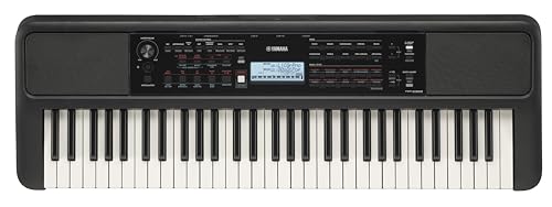 Yamaha PSR-E383 61 Touch Sensitive Keys Portable Keyboard for Beginners with Music Rest, Power Adapter