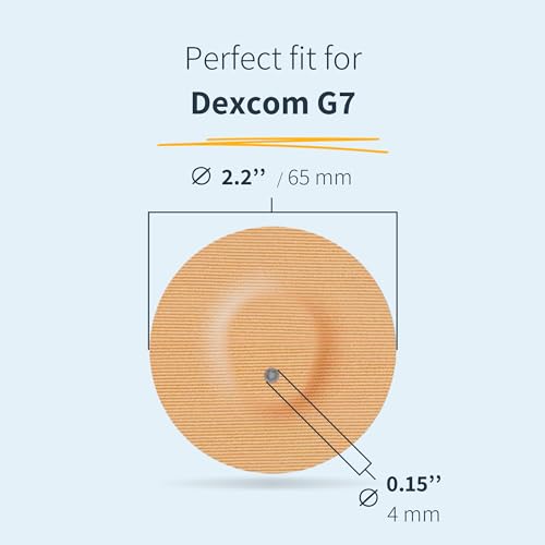 25 x Dexcom G7 Sensor Covers, Overpatch, Last Up to 14 Days, Sweat & Waterproof, CGM, Glucose Monitor Protection, Pink