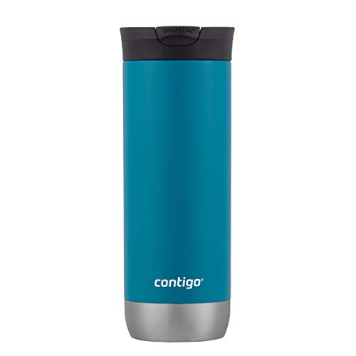Contigo Huron Vacuum-Insulated Stainless Steel Travel Mug with Leak-Proof Lid, Keeps Drinks Hot or Cold for Hours, Fits Most Cup Holders and Brewers, 20oz Juniper