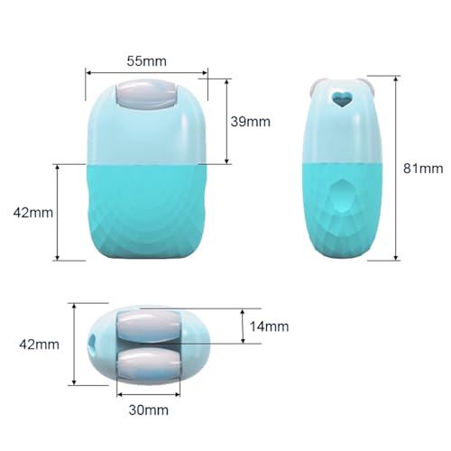 Ice Roller for Face Double Ended, Reusable Jade Roller for Face, Ice Roller for Face Women, Face Roller for Wrinkles and Lifting Skin Care Set, for Face & Eye Puffiness Relief - Blue