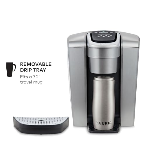 Keurig K-Elite Single-Serve K-Cup Pod Coffee Maker, Brushed Silver